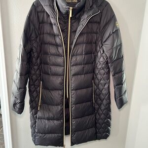 Michael Kors Black Quilted Puffer Coat